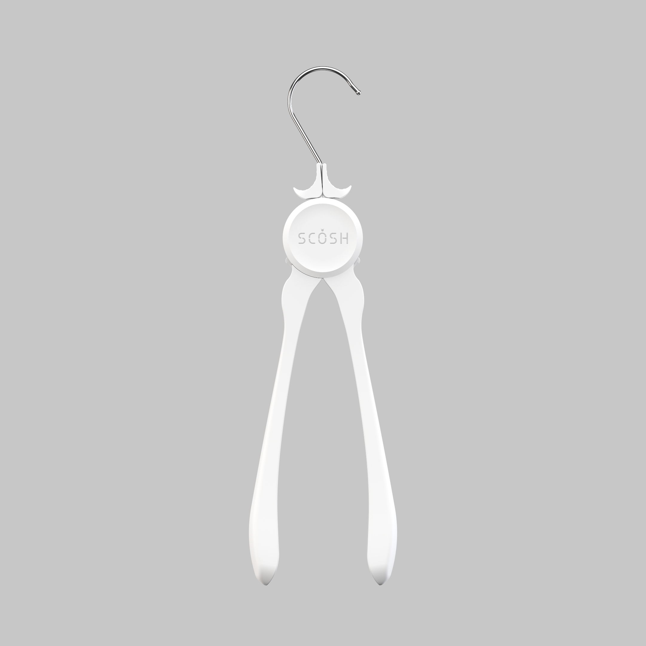 SCOSH Kleiderbügel – 3er-Set weiss glänzend